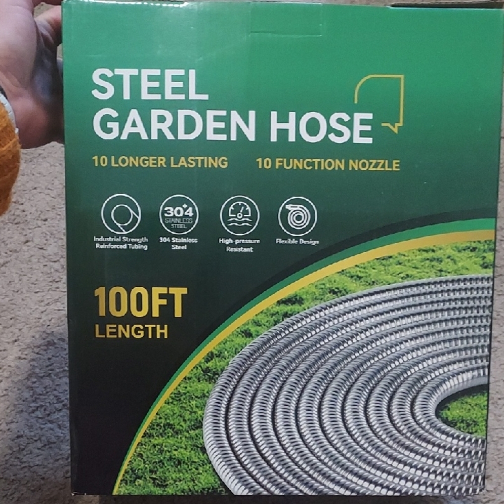 END 30-APR | Steel Garden Hose 100FT.